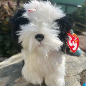 NWT Ty Poofie Beanie Babies Dog Rare Vintage Collectible Plush
